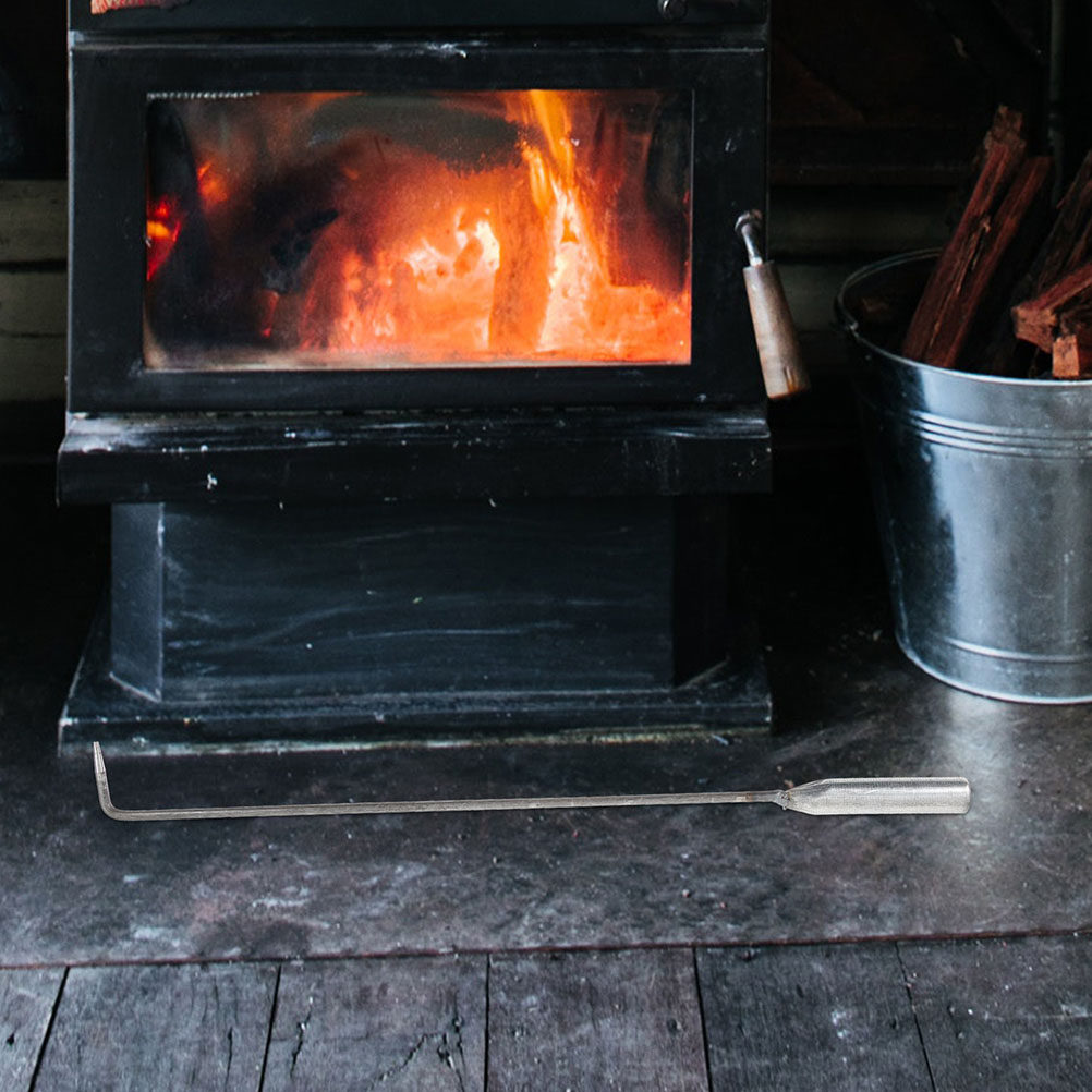 Outdoor Camping Fireplace - ไม้คีบเหล็กสำหรับเตาผิง ทนทาน ใช้งานหนัก เหมาะสำหรับเตาผิงกลางแจ้ง เตาไม้ เตาไฟแคมป์ปิ้ง
