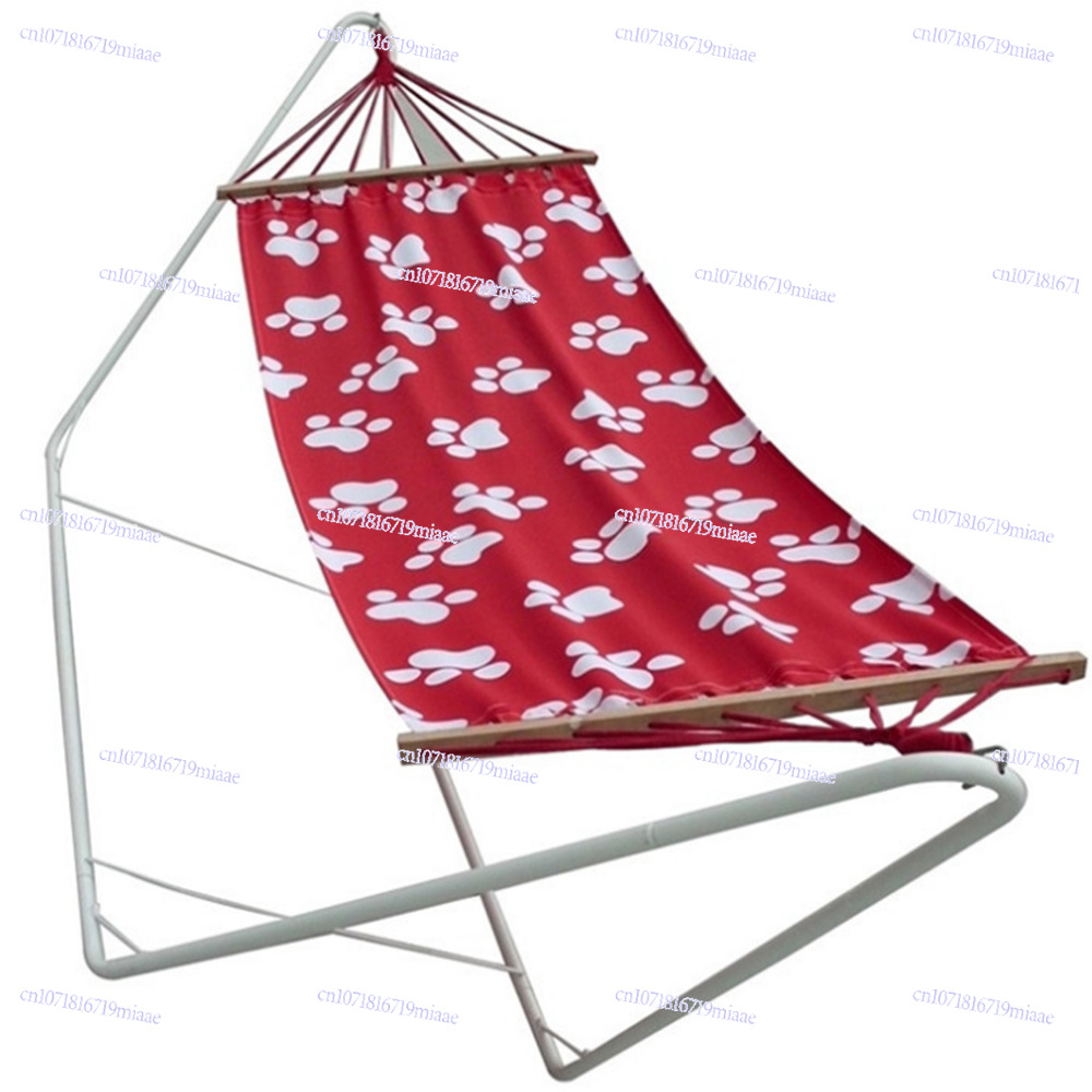 Outdoor Camping Hammock - โครงยึดเปลญวนแบบพิเศษ, สำหรับกิจกรรมกลางแจ้งและตั้งแคมป์, โครงเปลญวนสแตนเลส, โครงยึดเปลญวนผ้าฝ้ายลายสี