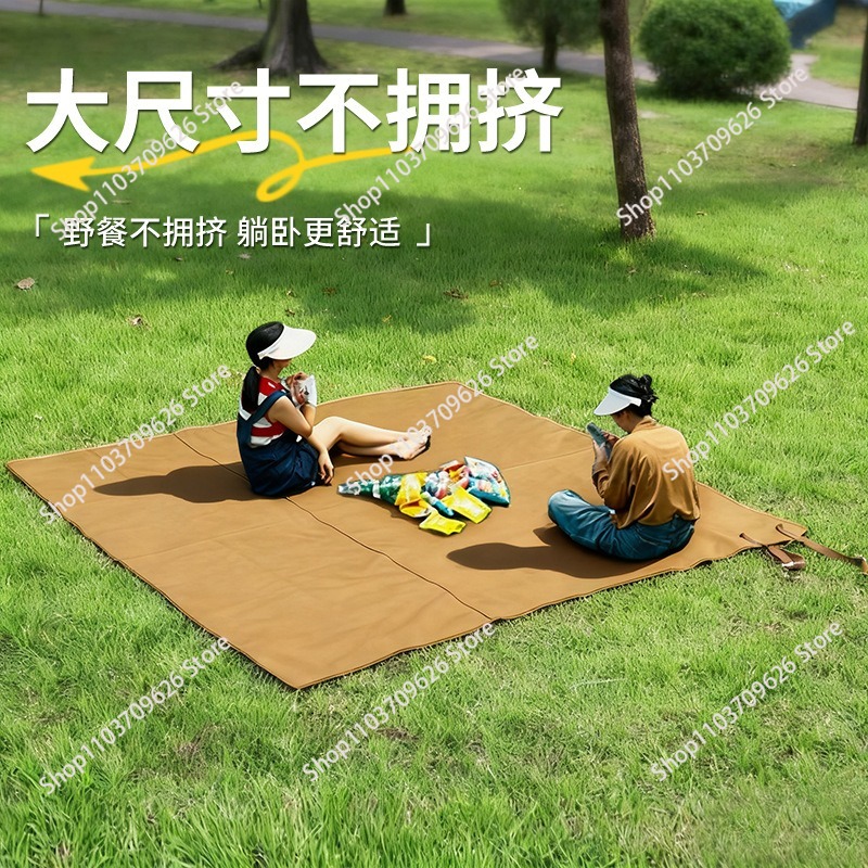 Outdoor Camping Mat - เหมาะสำหรับเสื่อกันน้ำกลางแจ้ง, เต็นท์, เสื่อสำหรับตั้งแคมป์, ผ้าอ็อกซ์ฟอร์ดกันความชื้นแบบหนา, เสื่อปิกนิกที่ทนทานต่อการสึกหรอ