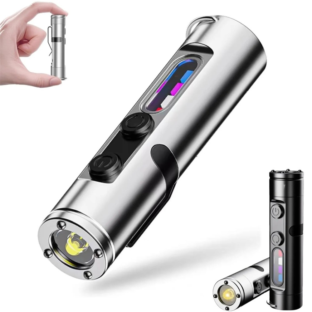 Outdoor Camping Lampe - ไฟฉาย LED แบบพกพาขนาดเล็ก EDC ชนิด Type-C