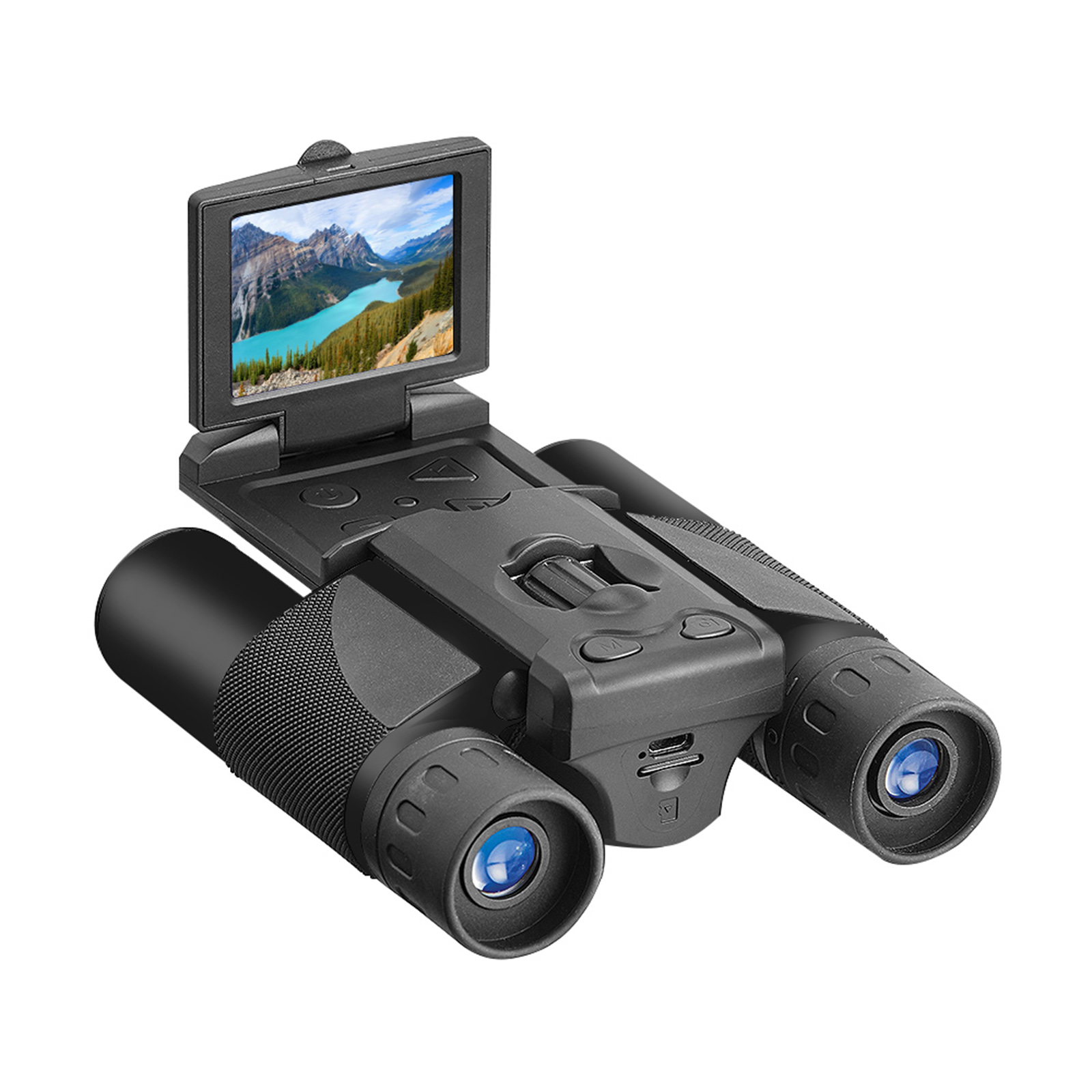 Outdoor Camping Videos - กล้องส่องทางไกลกล้องดิจิตอล2.0นิ้วจอ LCD ซูมดิจิตอลวิดีโอกล้องโทรทรรศน์บันทึกรูปภาพอุปกรณ์ตั้งแคมป์กลางแจ้งการสังเกต