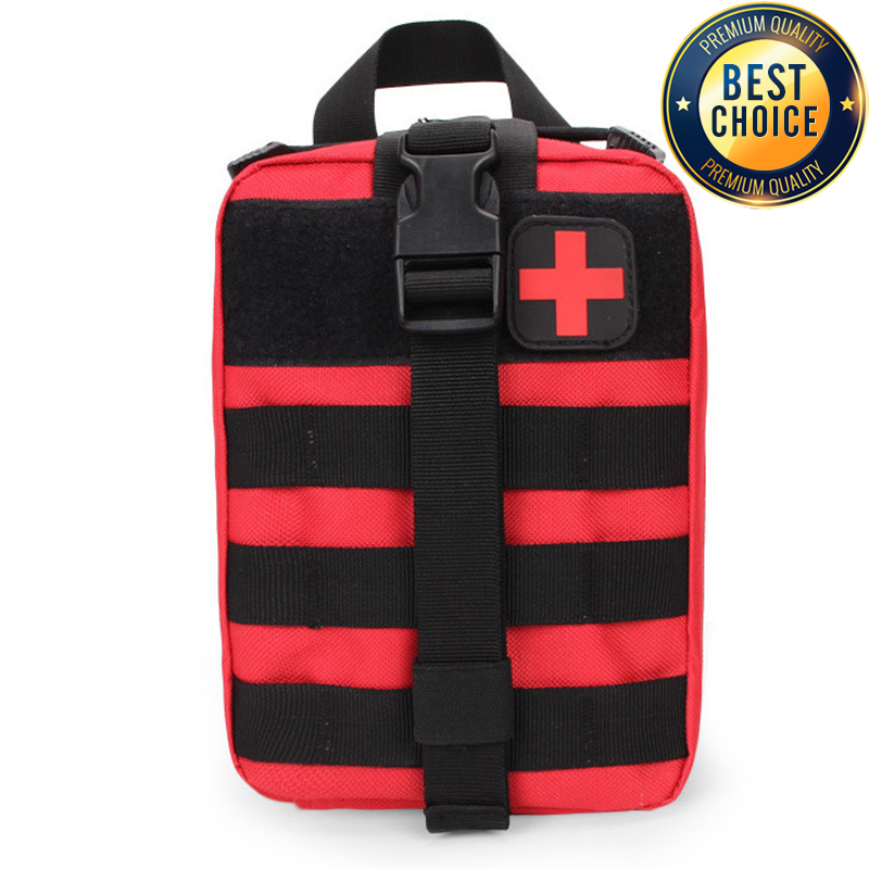 First Aid Kit Camping - Molle ยุทธวิธีชุดปฐมพยาบาลถุงแพทย์ฉุกเฉิน SOS การล่าสัตว์กลางแจ้งฉุกเฉิน Camping Hiking