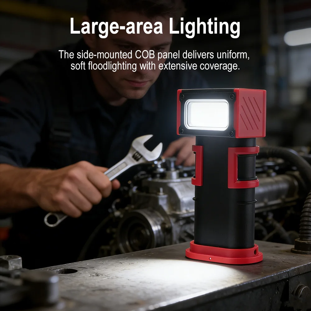 BORUiT COB LED ไฟทำงาน 1000LM  - Outdoor Camping Lampe บทวิจารณ์และราคา