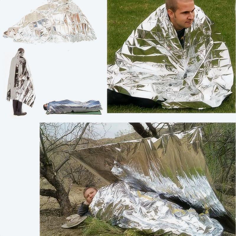 4 ชิ้นผ้าห่มฉุกเฉินกลางแจ้งชุด - First Aid Kit Camping บทวิจารณ์และราคา