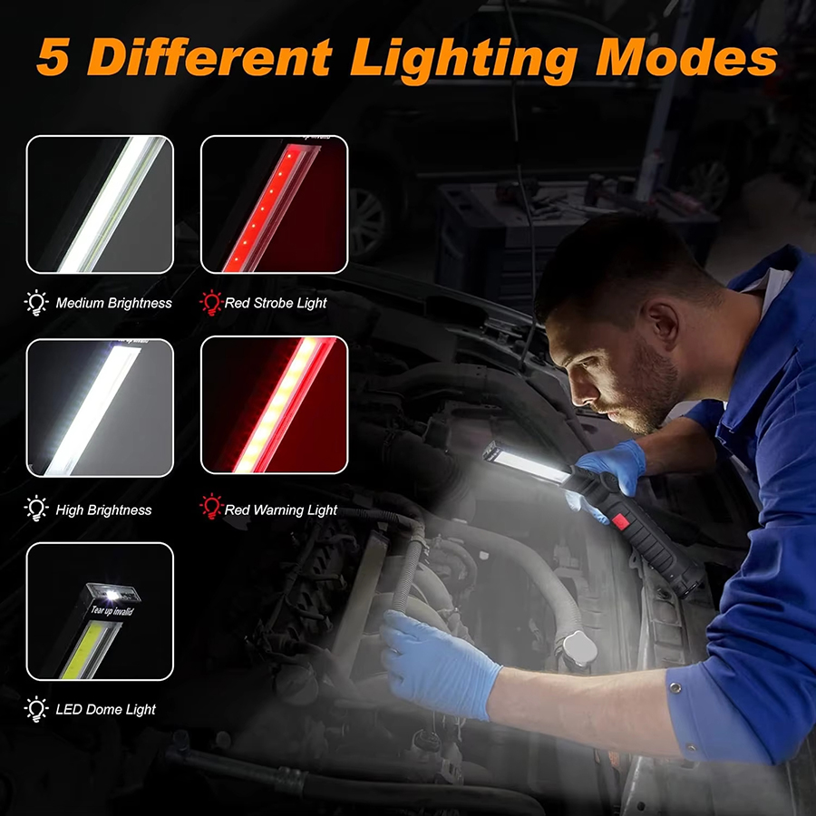 ไฟฉาย LED แบบพกพาพร้อมตะขอแม่เ - Outdoor Camping Lampe บทวิจารณ์และราคา