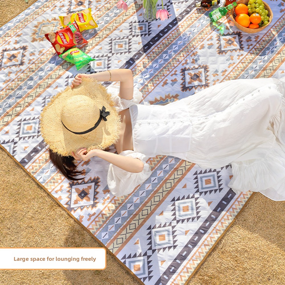 เสื่อปิกนิกสไตล์ชาติพันธุ์แบบห - Outdoor Camping Mat Waterproof บทวิจารณ์และราคา