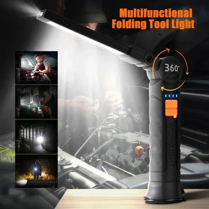 ไฟฉาย LED แบบพกพา COB ชาร์จไฟผ - Outdoor Camping Lampe บทวิจารณ์และราคา