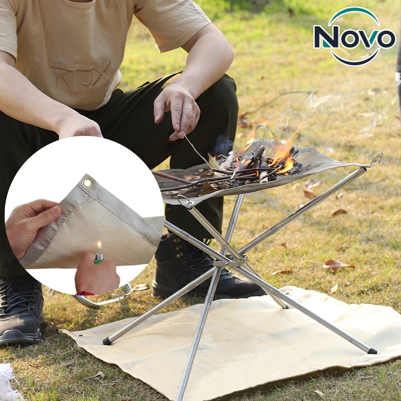 แผ่นรองกันไฟสำหรับตั้งแคมป์กลา - Outdoor Camping Fireplace บทวิจารณ์และราคา