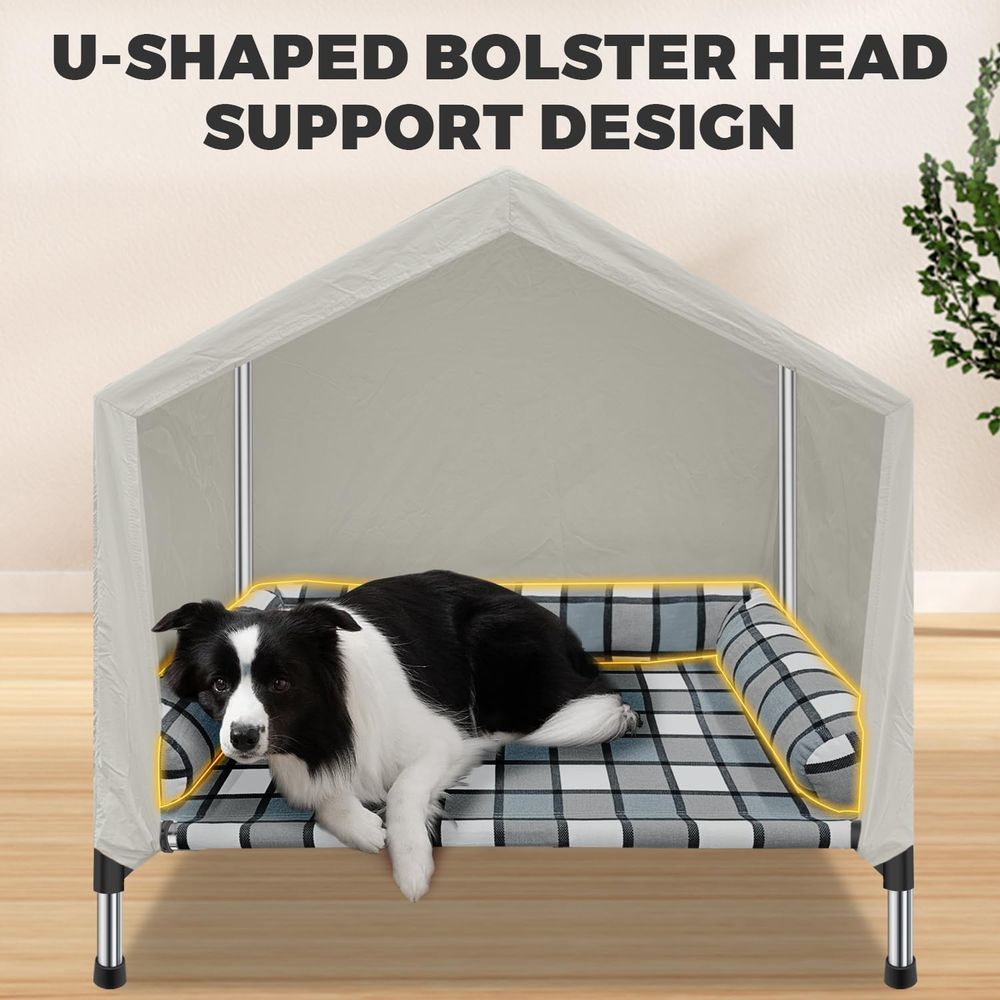 บ้านนอนสัตว์เลี้ยงแบบยกพื้น -  - Outdoor Camping Dog Bed บทวิจารณ์และราคา