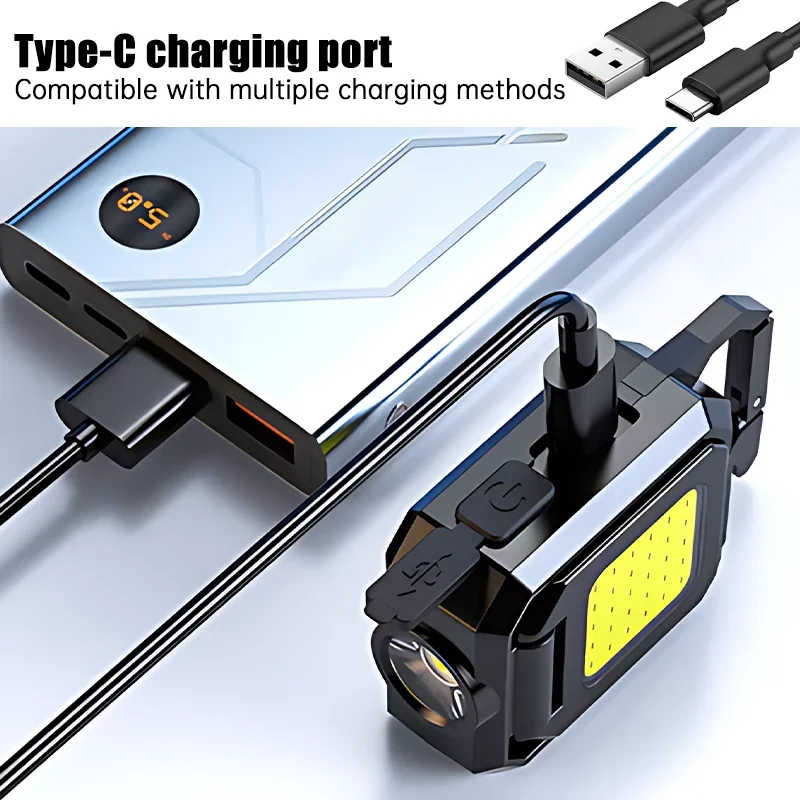 ไฟฉายขนาดเล็กพวงกุญแจไฟ COB ไฟ - Outdoor Camping Lampe บทวิจารณ์และราคา