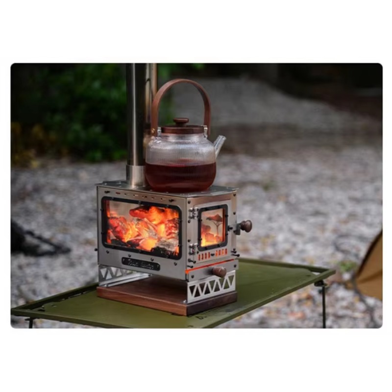 เตาไม้สแตนเลสขนาดเล็กพกพาสำหรั - Outdoor Camping Fireplace บทวิจารณ์และราคา