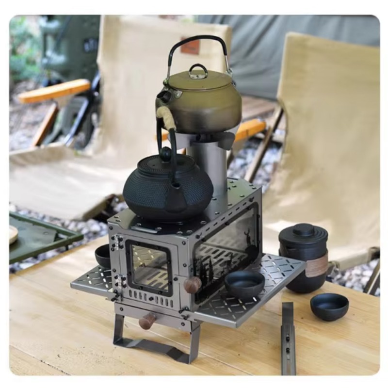 เตาไม้สแตนเลสขนาดเล็กพกพาสำหรั - Outdoor Camping Fireplace บทวิจารณ์และราคา