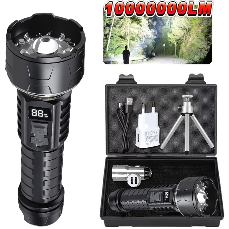 ไฟฉาย LED แบบ COB แบบชาร์จไฟได - Outdoor Camping Lampe บทวิจารณ์และราคา