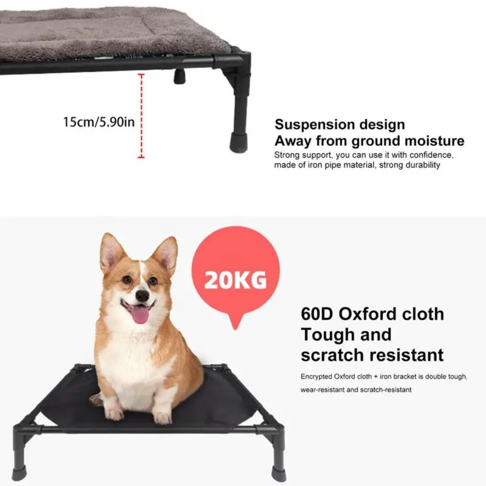 เตียงสุนัขยกพื้นสำหรับกลางแจ้ง - Outdoor Camping Dog Bed บทวิจารณ์และราคา