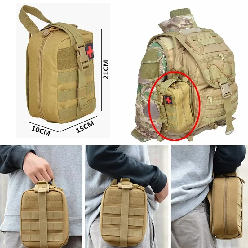 ยุทธวิธีชุดปฐมพยาบาลถุงแพทย์ฉุ - First Aid Kit Camping บทวิจารณ์และราคา