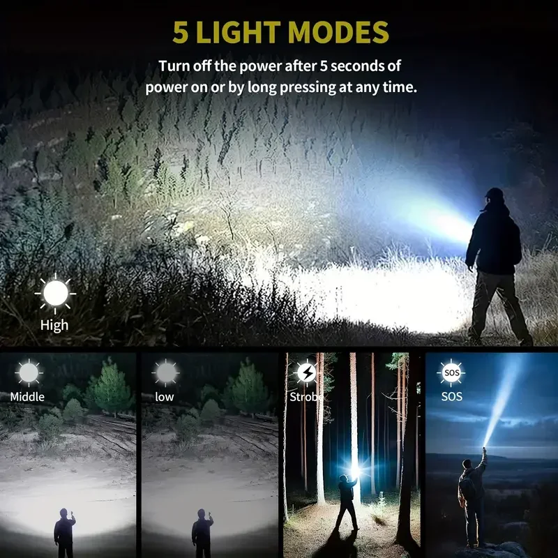 ไฟฉายที่ทรงพลังเป็นพิเศษ ไฟฉาย - Outdoor Camping Lampe บทวิจารณ์และราคา