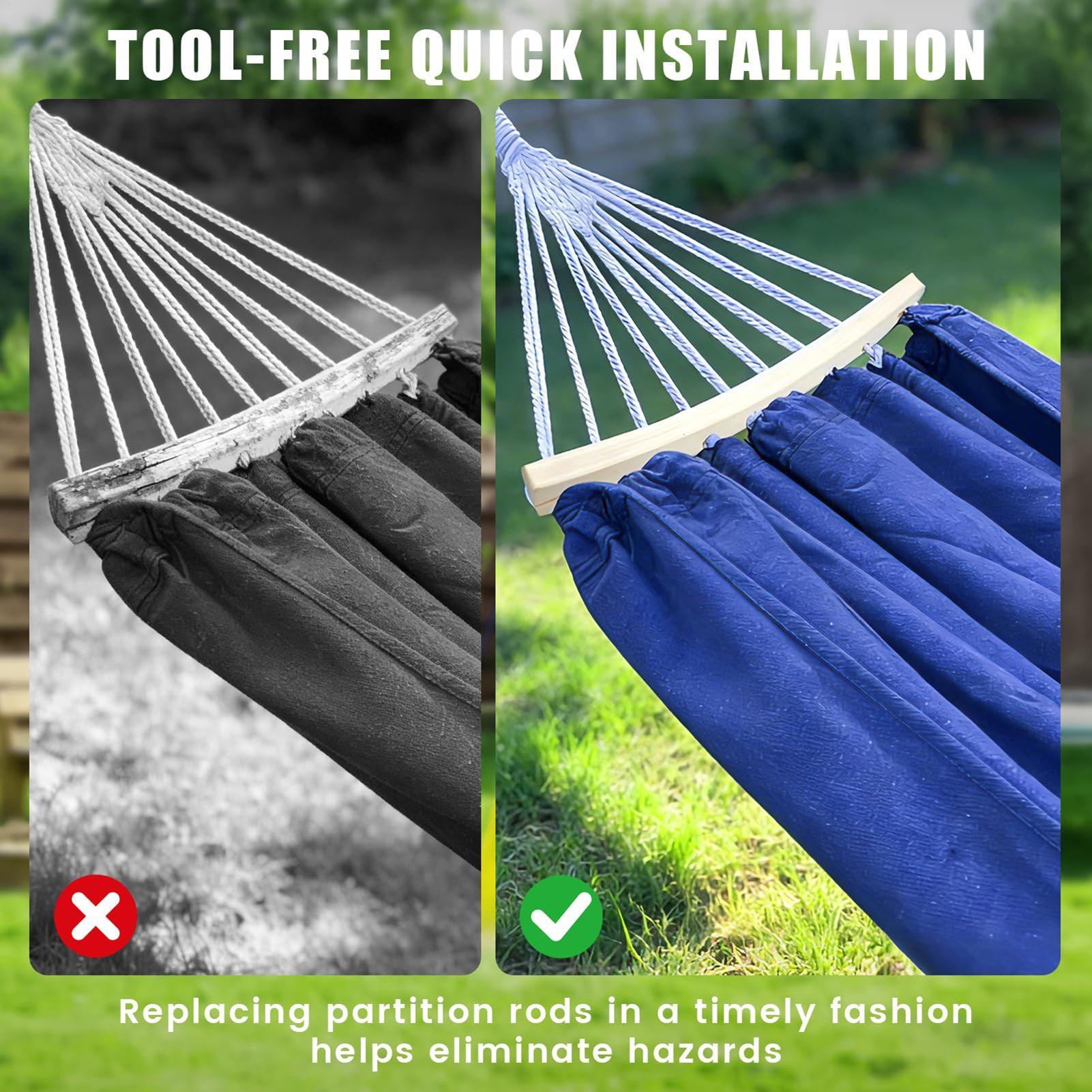 ไม้ค้ำเปลญวน 2 ชิ้น แบบ 10 รู  - Outdoor Camping Hammock บทวิจารณ์และราคา