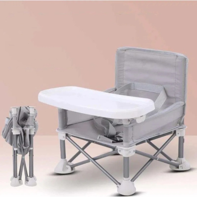 เก้าอี้เด็กพับได้แบบพกพาขนาดกะ - Outdoor Camping High Chair บทวิจารณ์และราคา