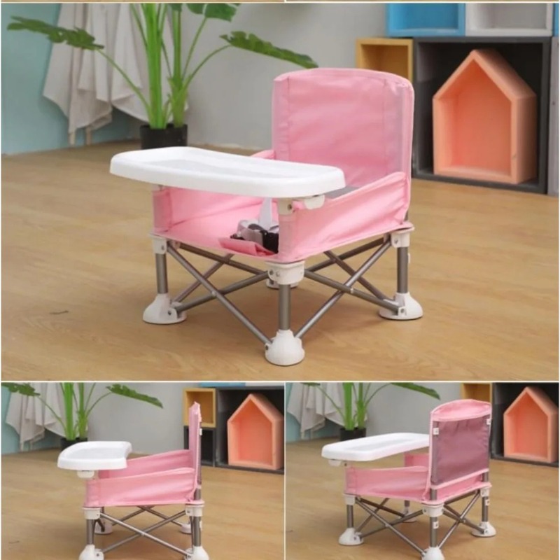 เก้าอี้เด็กพับได้แบบพกพาขนาดกะ - Outdoor Camping High Chair บทวิจารณ์และราคา