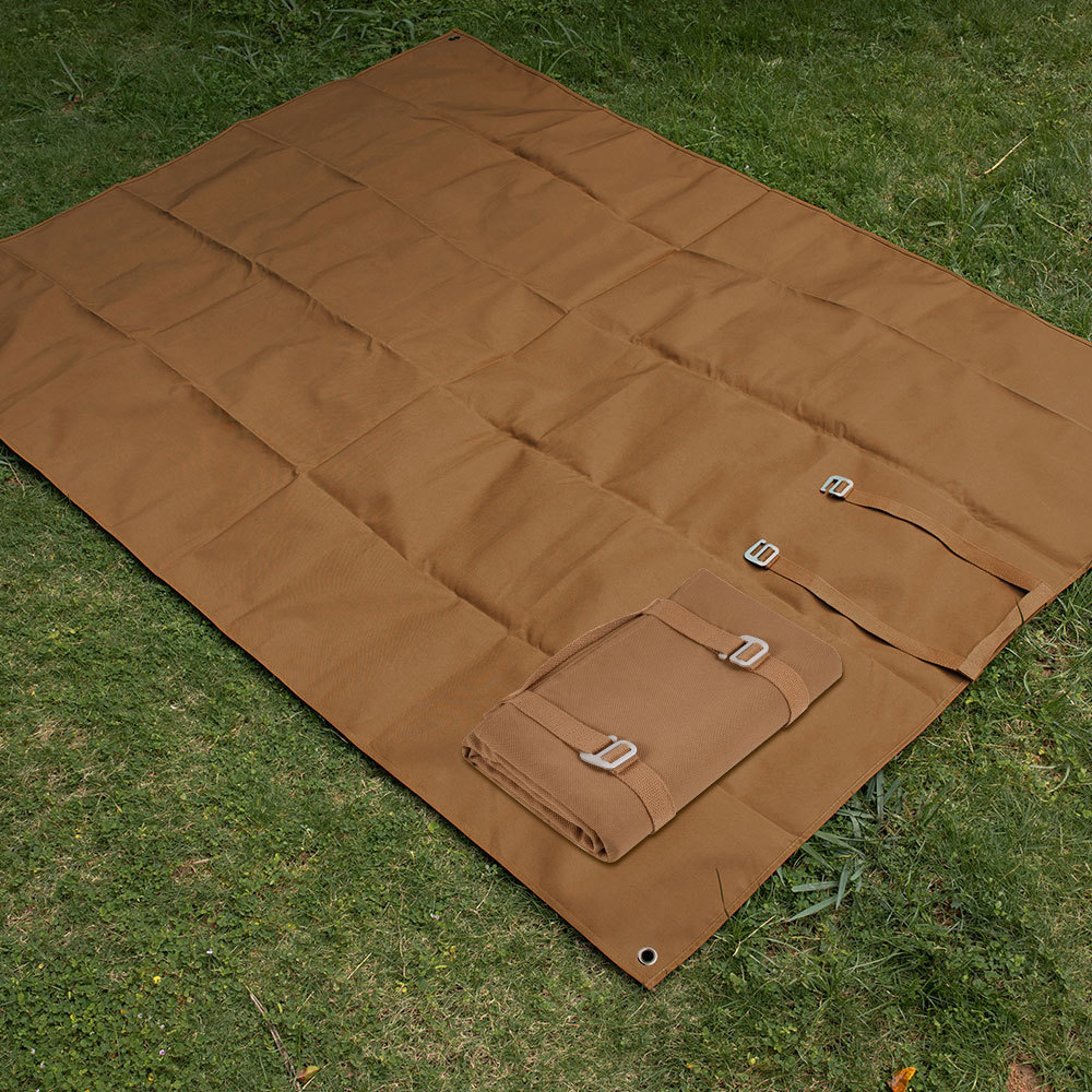 แผ่นรองพื้นผ้าอ๊อกซ์ฟอร์ดไนลอน - Outdoor Camping Mat Waterproof บทวิจารณ์และราคา