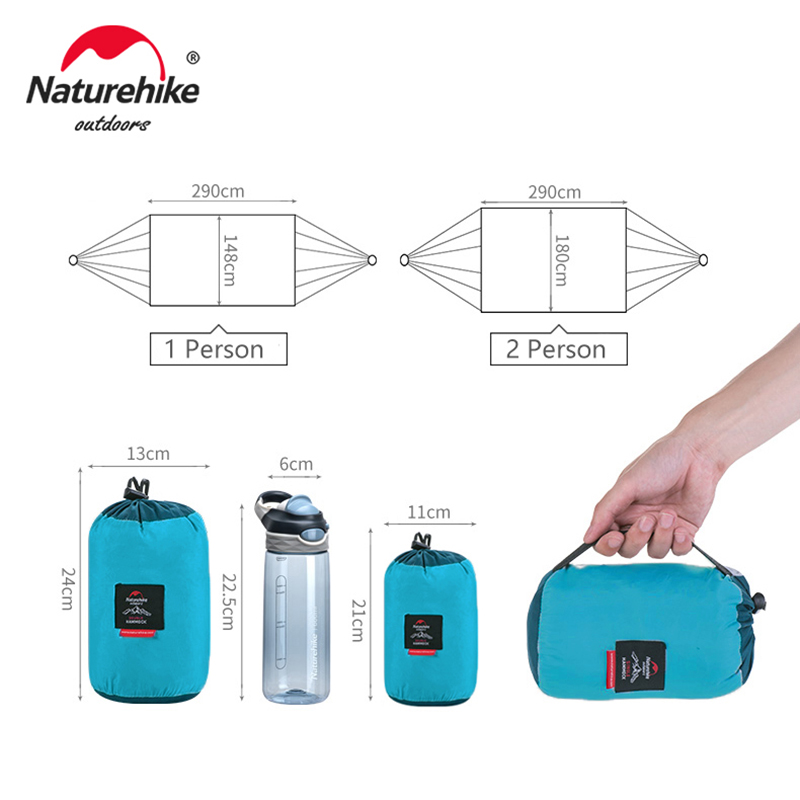 Naturehike เปลญวน 1 2 คนเบามาก - Outdoor Camping Hammock บทวิจารณ์และราคา