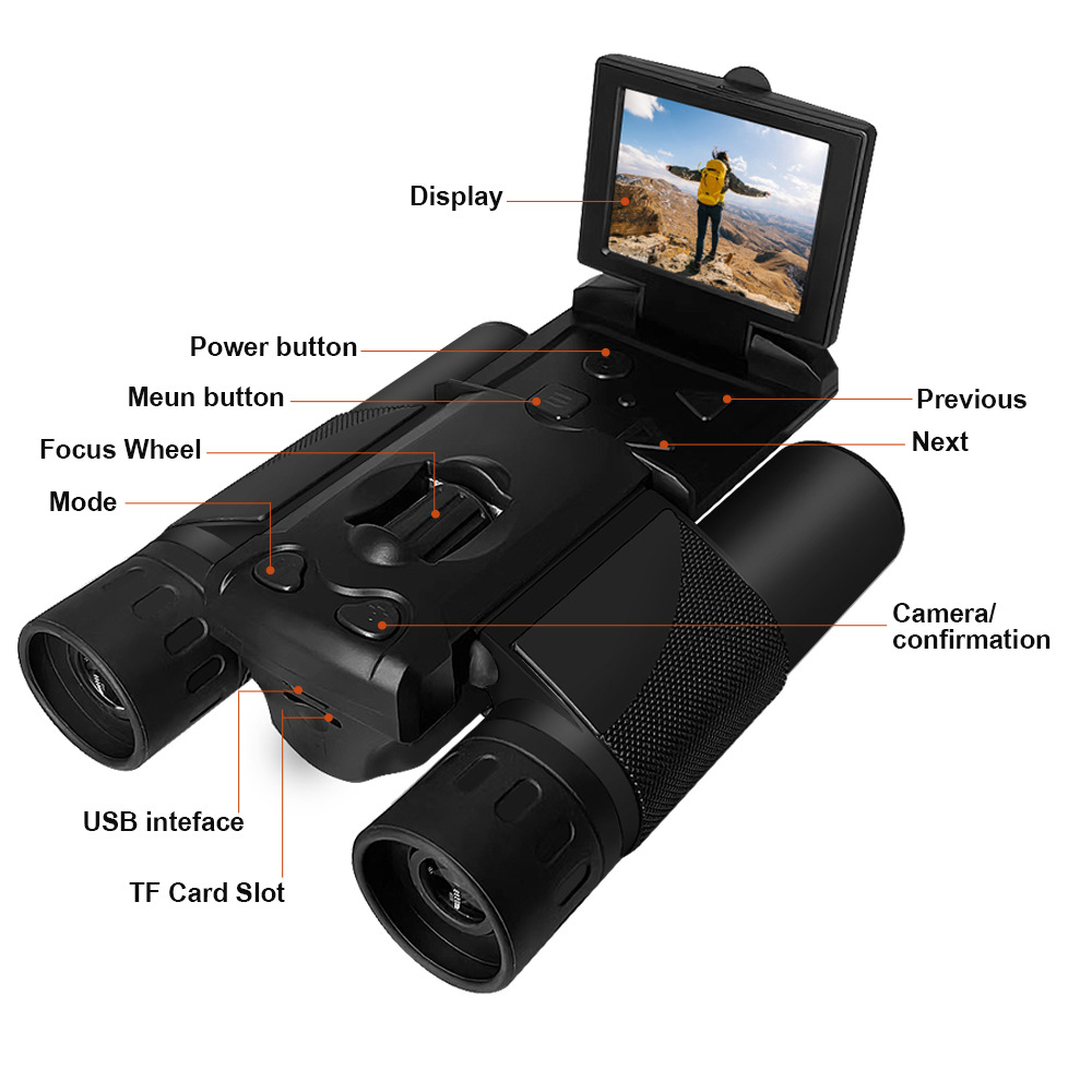 กล้องส่องทางไกลกล้องดิจิตอล2.0 - Outdoor Camping Videos บทวิจารณ์และราคา