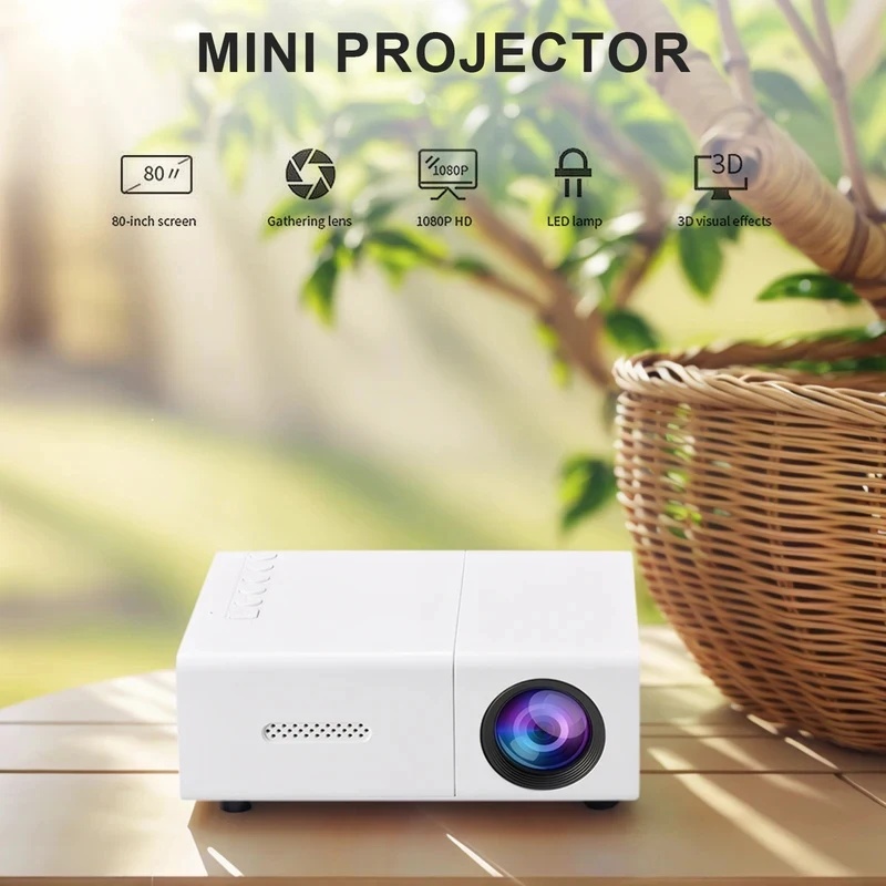 โปรเจคเตอร์ LED ขนาดเล็ก 1080P - Outdoor Camping Videos บทวิจารณ์และราคา