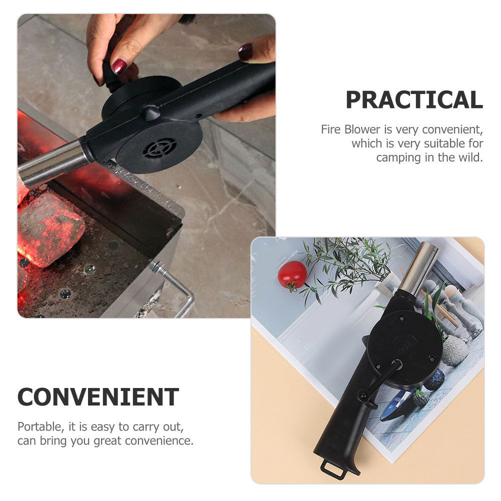 พัดลมบาร์บีคิวแบบมือถือ 4 ชิ้น - Outdoor Camping Fireplace บทวิจารณ์และราคา