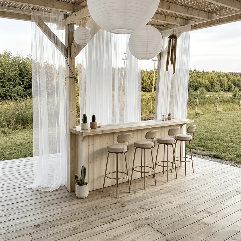 ผ้าม่านกลางแจ้ง 1 ชิ้น พร้อมช่ - Outdoor Camping Wedding Venues บทวิจารณ์และราคา