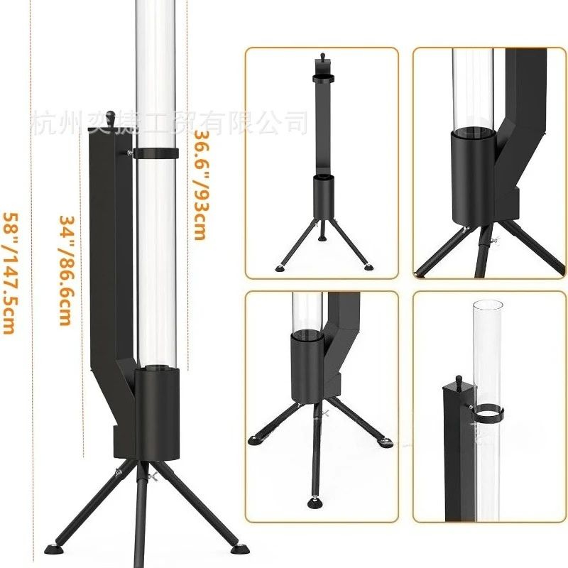 เตาไฟแนวตั้งแบบจรวด - เตาเผาไม - Outdoor Camping Fireplace บทวิจารณ์และราคา